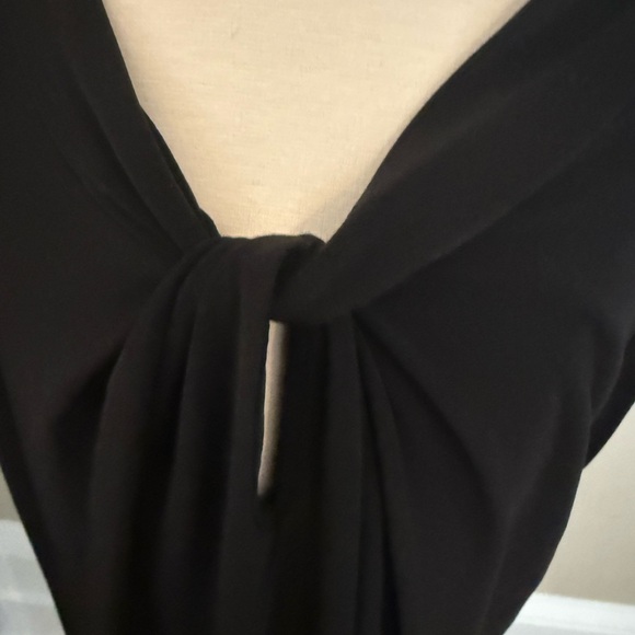 Vintage Tommy Hilfiger Twist Cut out Top Elegant Black M - Picture 2 of 5